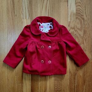 Gymboree Red Kids Jacket/Blazer Size 2/3t